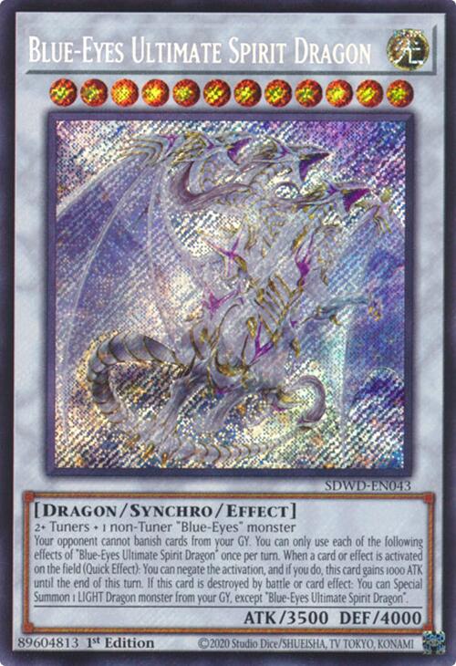 Blue-Eyes Ultimate Spirit Dragon (Secret Rare) [SDWD-EN043] Secret Rare | GnG Games