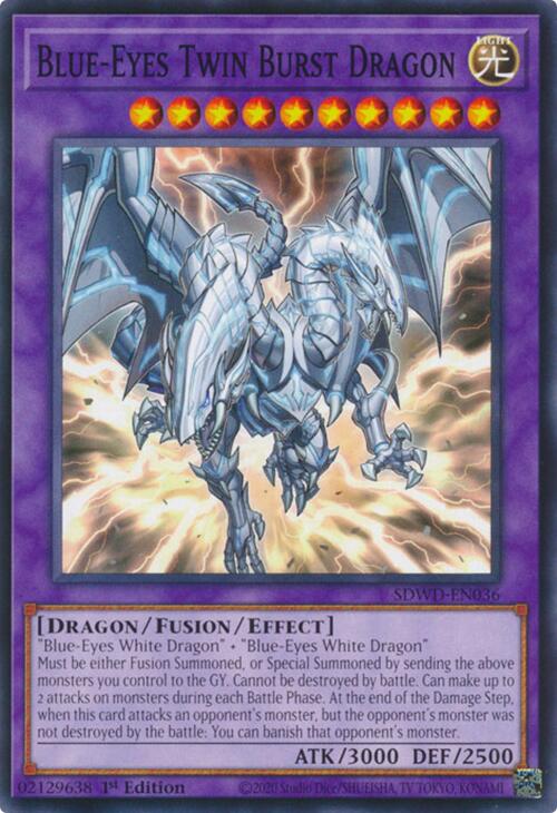 Blue-Eyes Twin Burst Dragon [SDWD-EN036] Common | GnG Games