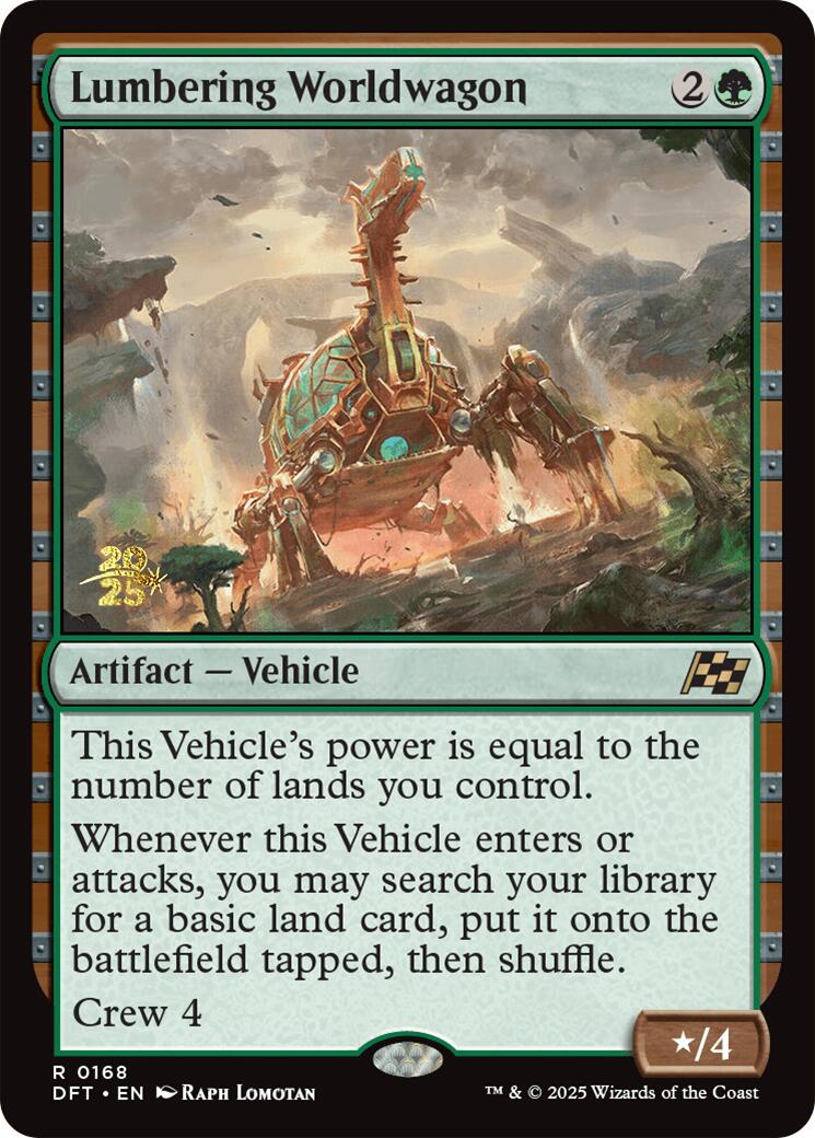 Lumbering Worldwagon [Aetherdrift Prerelease Promos] | GnG Games