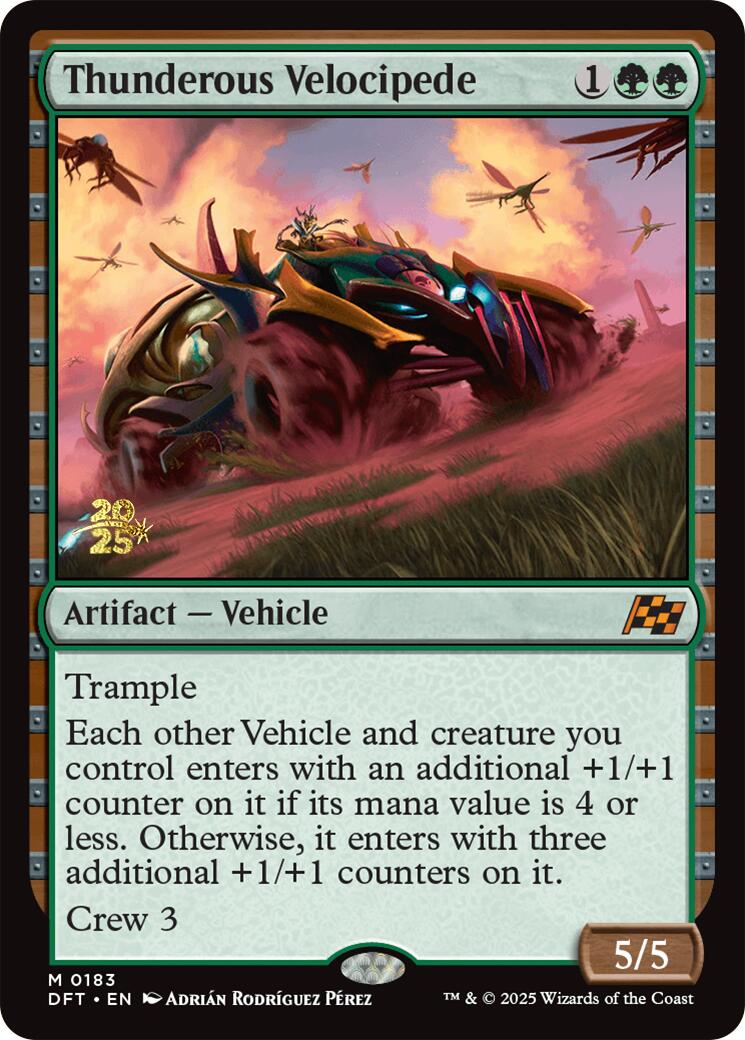 Thunderous Velocipede [Aetherdrift Prerelease Promos] | GnG Games