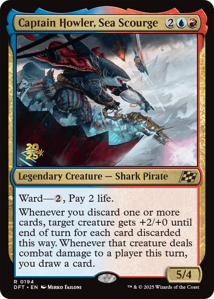 Captain Howler, Sea Scourge [Aetherdrift Prerelease Promos] | GnG Games