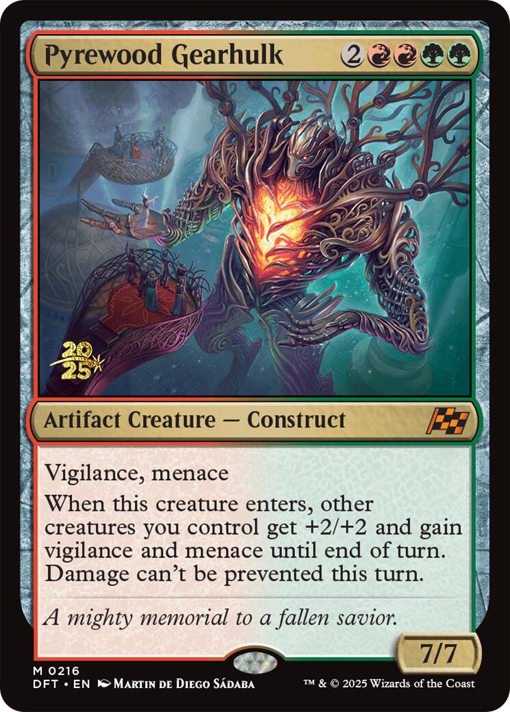 Pyrewood Gearhulk [Aetherdrift Prerelease Promos] | GnG Games