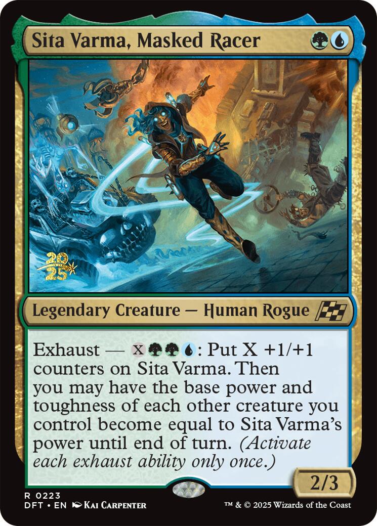 Sita Varma, Masked Racer [Aetherdrift Prerelease Promos] | GnG Games