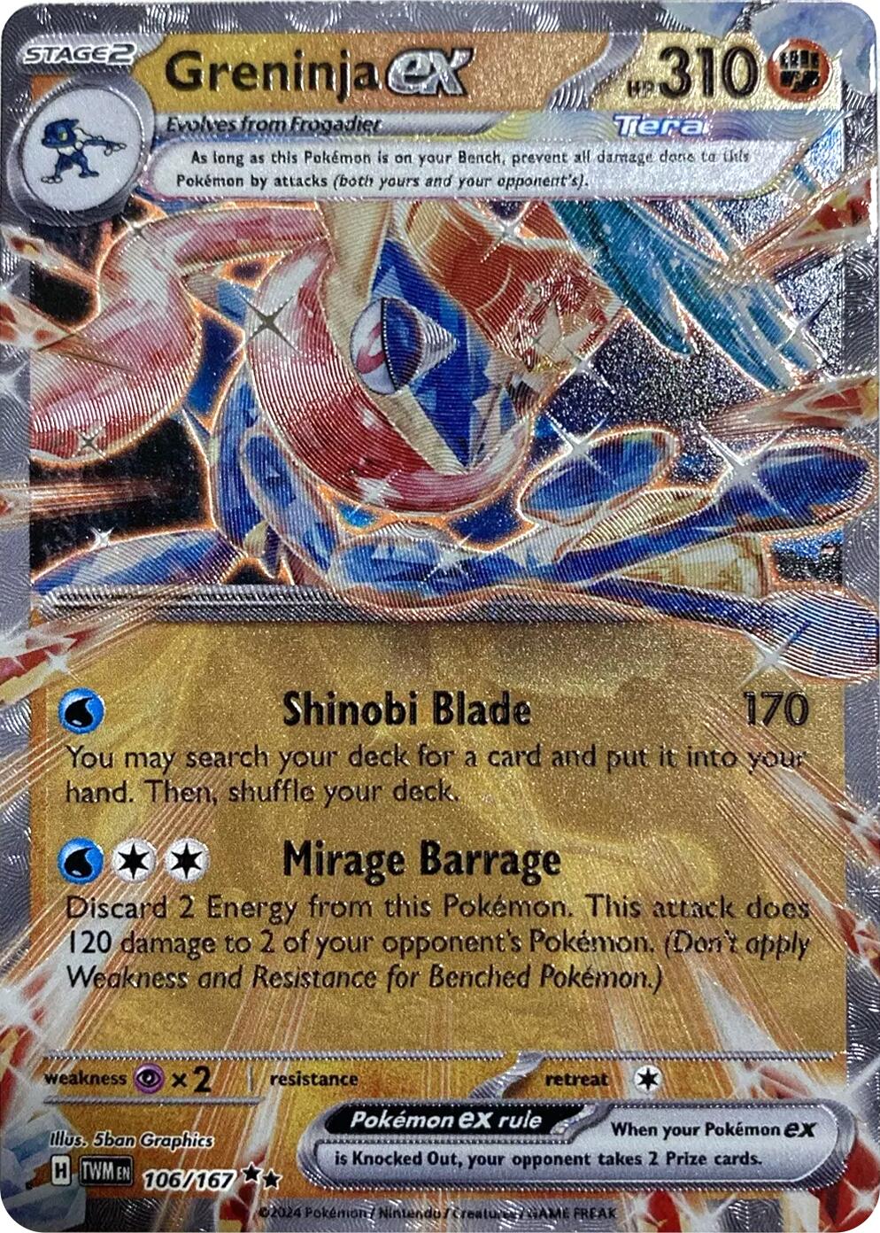 Greninja ex (106/167) (GameStop Metal Card) [Miscellaneous Cards] | GnG Games