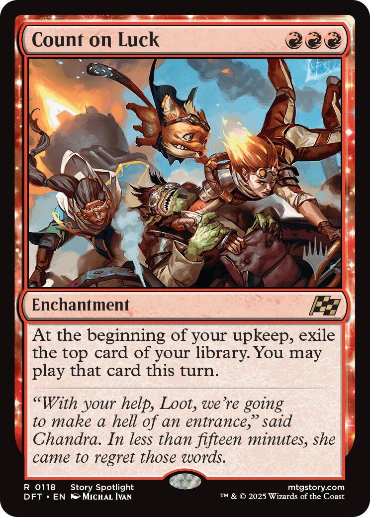 Count on Luck (Promo Pack) [Aetherdrift Promos] | GnG Games
