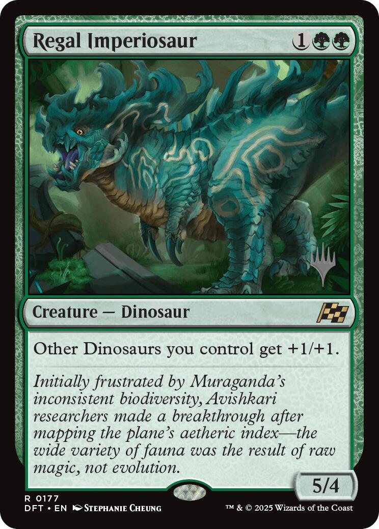 Regal Imperiosaur (Promo Pack) [Aetherdrift Promos] | GnG Games