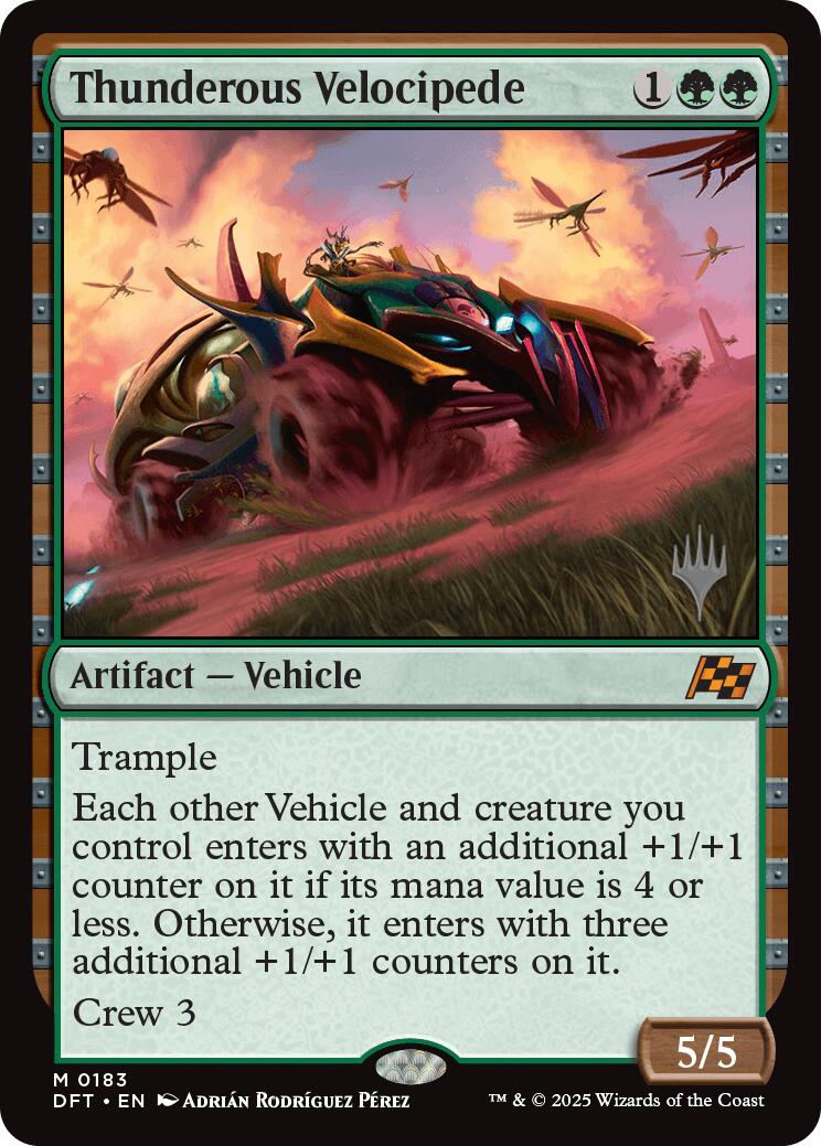 Thunderous Velocipede (Promo Pack) [Aetherdrift Promos] | GnG Games