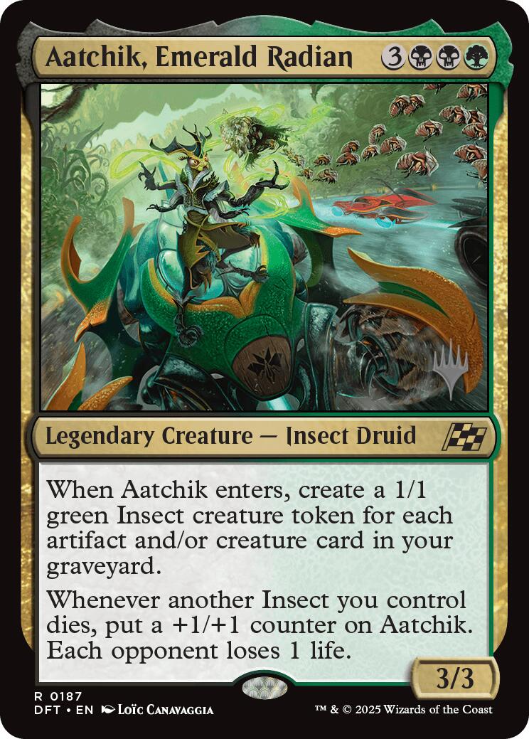Aatchik, Emerald Radian (Promo Pack) [Aetherdrift Promos] | GnG Games
