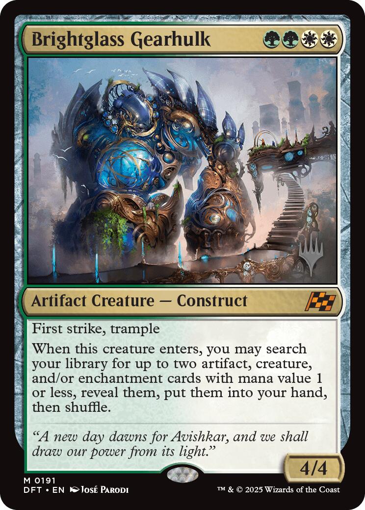 Brightglass Gearhulk (Promo Pack) [Aetherdrift Promos] | GnG Games
