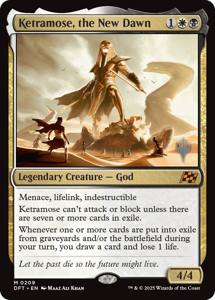 Ketramose, the New Dawn (Promo Pack) [Aetherdrift Promos] | GnG Games