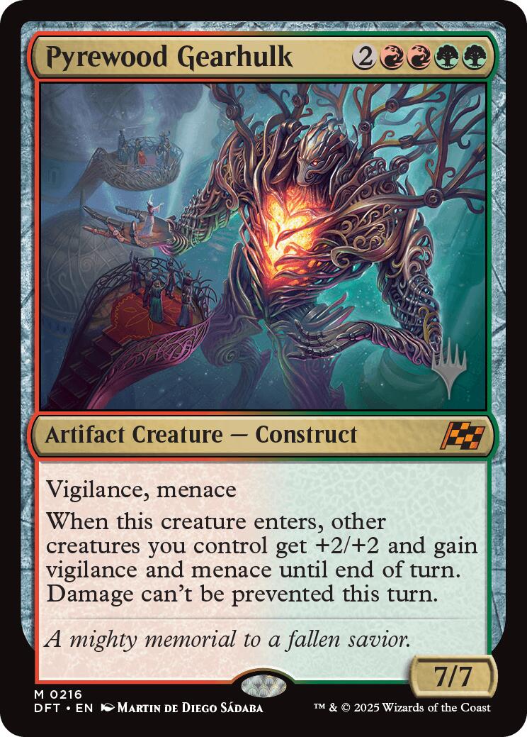 Pyrewood Gearhulk (Promo Pack) [Aetherdrift Promos] | GnG Games