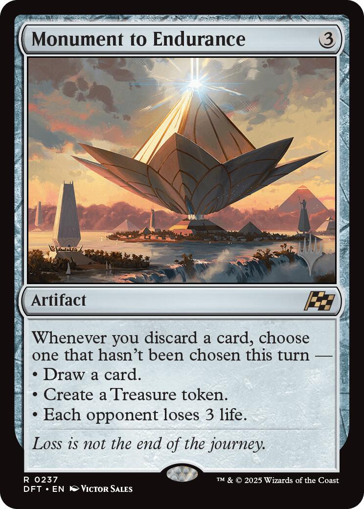 Monument to Endurance (Promo Pack) [Aetherdrift Promos] | GnG Games
