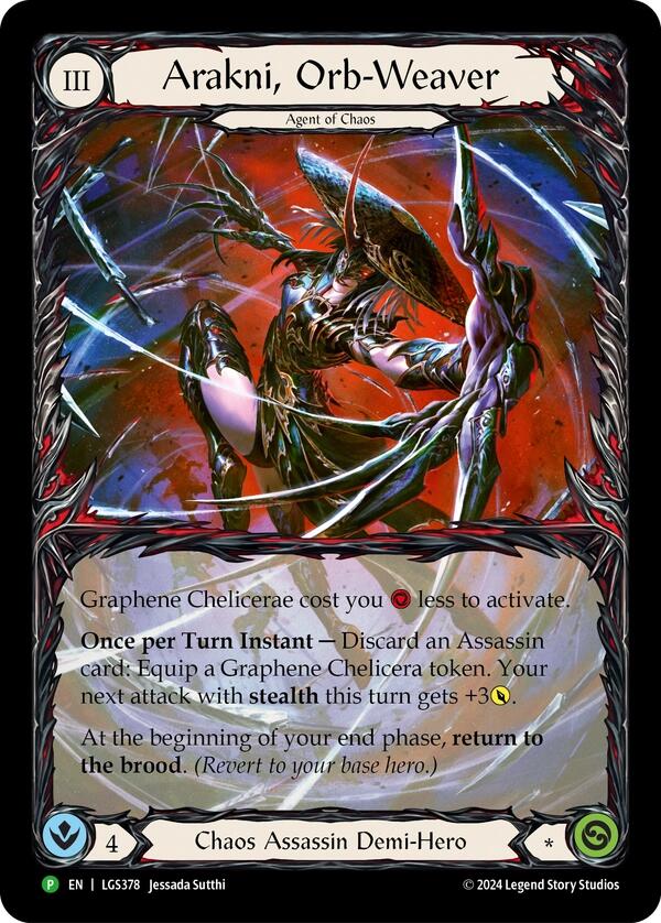 Arakni, Orb-Weaver (Extended Art) [LGS378] (Promo)  Rainbow Foil | GnG Games
