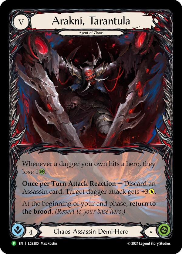 Arakni, Tarantula (Extended Art) [LGS380] (Promo)  Rainbow Foil | GnG Games