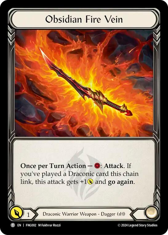 Obsidian Fire Vein [FNG002] (The Hunted Fang Blitz Deck) | GnG Games