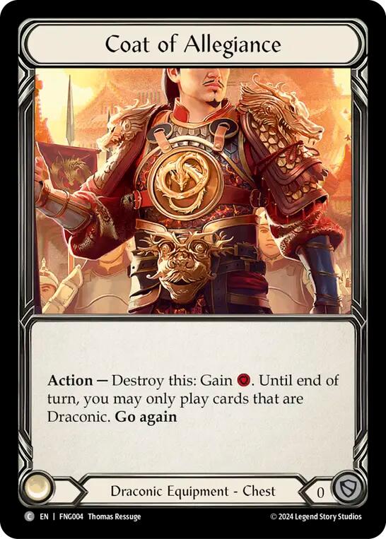 Coat of Allegiance [FNG004] (The Hunted Fang Blitz Deck) | GnG Games