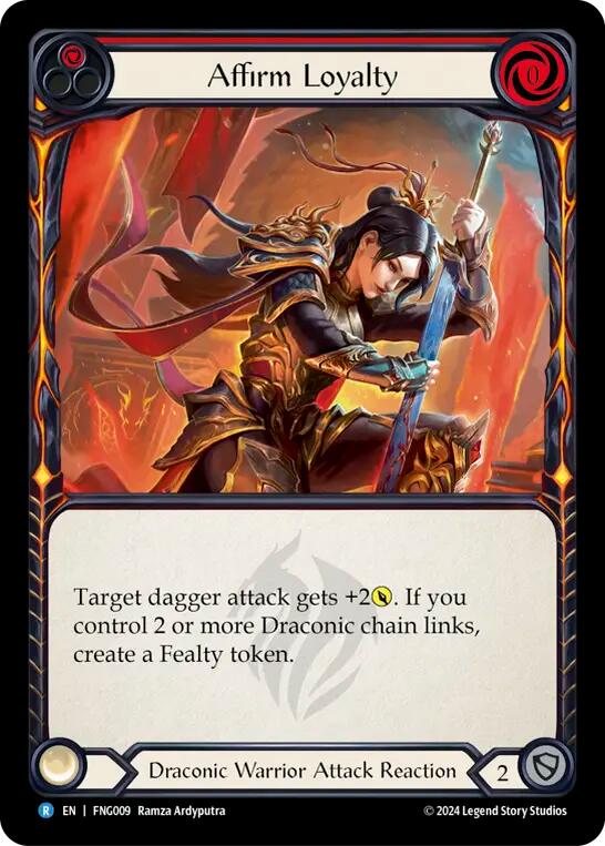 Affirm Loyalty (Red) [FNG009] (The Hunted Fang Blitz Deck) | GnG Games