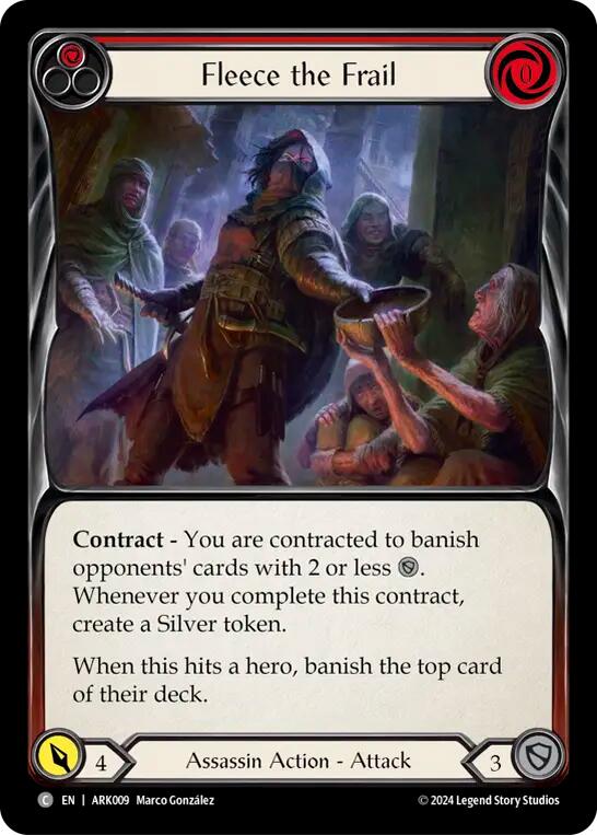Fleece the Frail (Red) [ARK009] (The Hunted Arakni Blitz Deck) | GnG Games