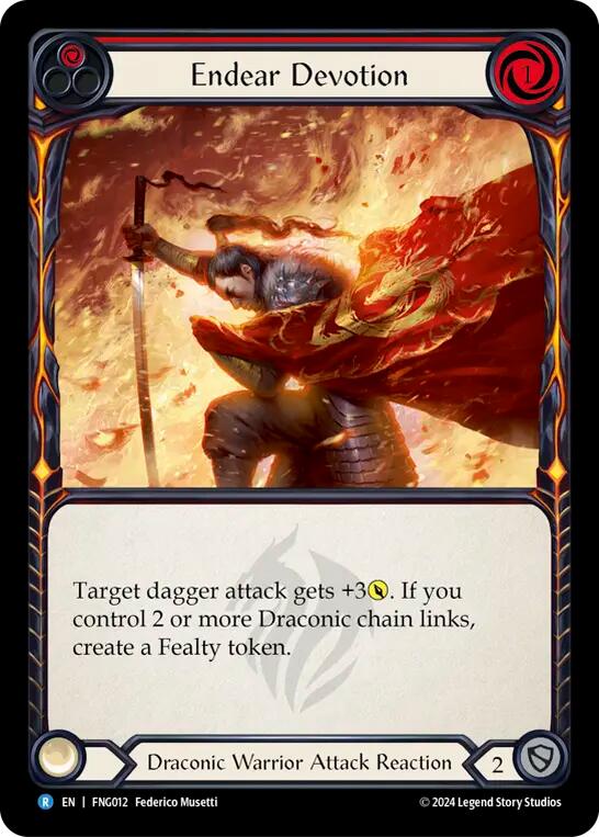 Endear Devotion (Red) [FNG012] (The Hunted Fang Blitz Deck) | GnG Games
