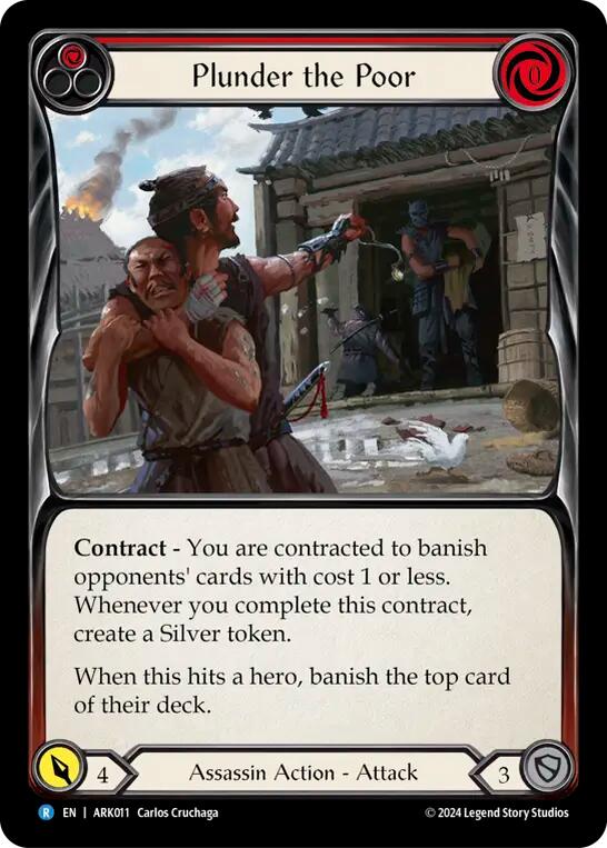 Plunder the Poor (Red) [ARK011] (The Hunted Arakni Blitz Deck) | GnG Games