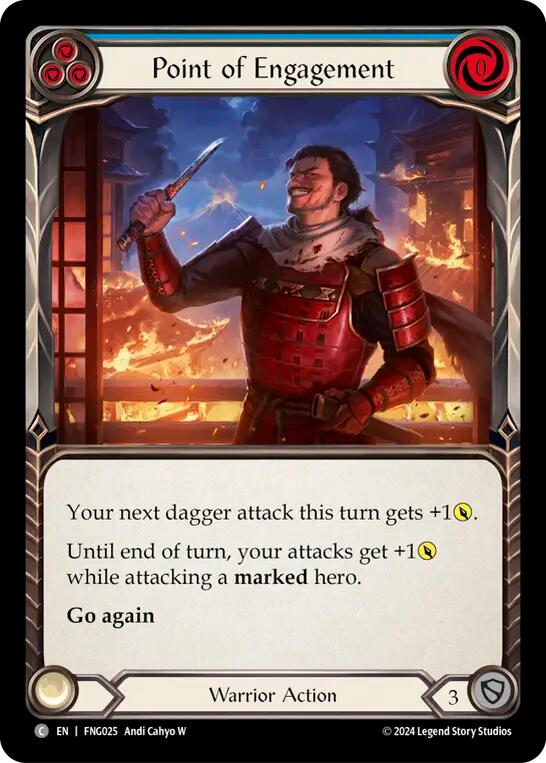 Point of Engagement (Blue) [FNG025] (The Hunted Fang Blitz Deck) | GnG Games