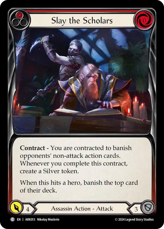 Slay the Scholars (Red) [ARK013] (The Hunted Arakni Blitz Deck) | GnG Games