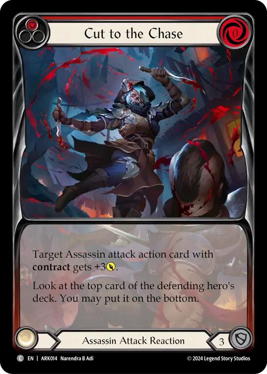 Cut to the Chase (Red) (Extended Art) [ARK014] (The Hunted Arakni Blitz Deck) | GnG Games