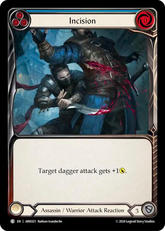 Incision (Blue) [ARK023] (The Hunted Arakni Blitz Deck) | GnG Games