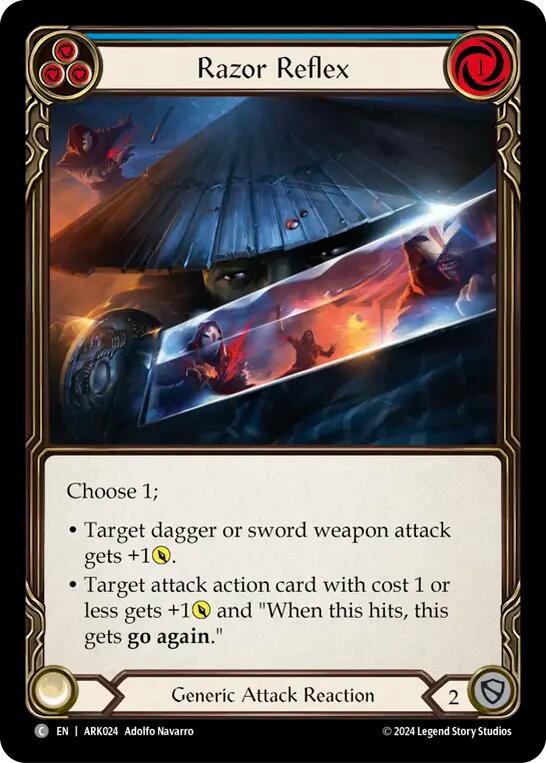 Razor Reflex (Blue) [ARK024] (The Hunted Arakni Blitz Deck) | GnG Games