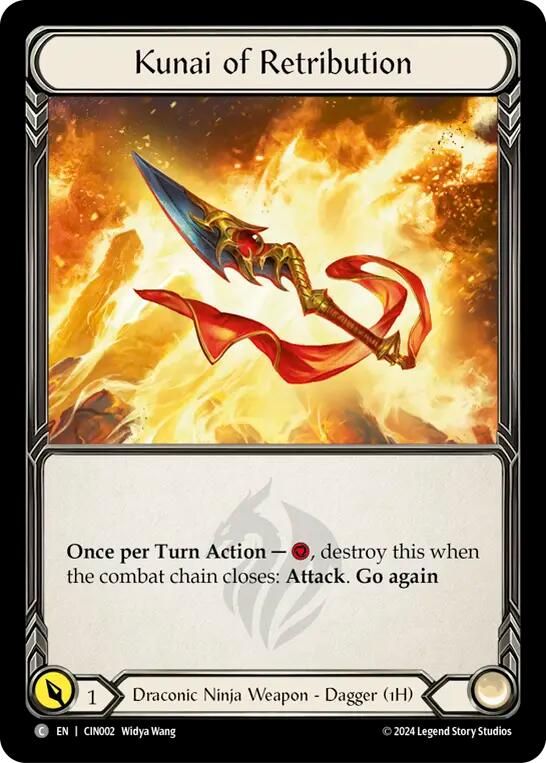 Kunai of Retribution [CIN002] (The Hunted Cindra Blitz Deck) | GnG Games