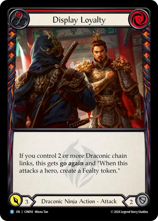 Display Loyalty (Red) [CIN010] (The Hunted Cindra Blitz Deck) | GnG Games