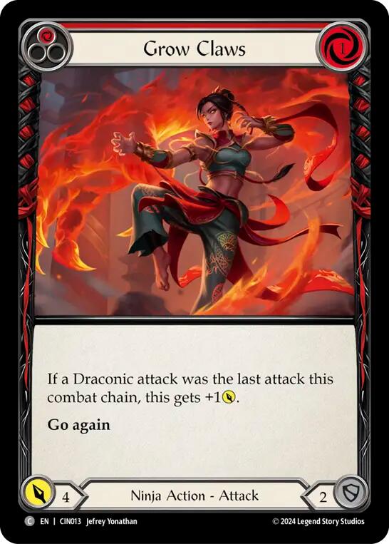 Grow Claws (Red) [CIN013] (The Hunted Cindra Blitz Deck) | GnG Games