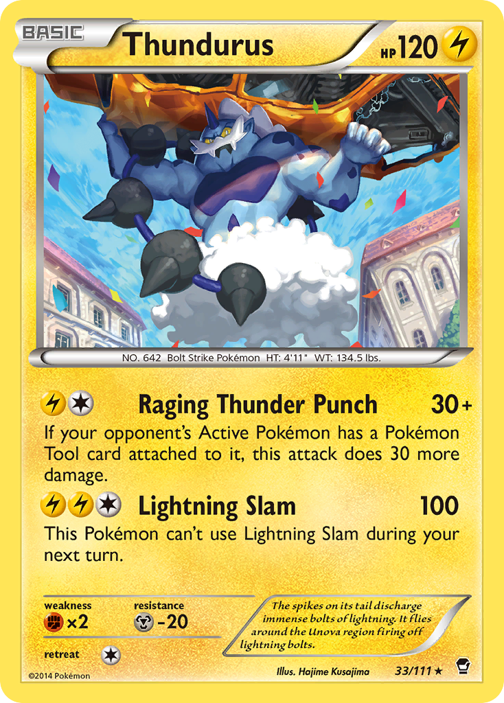 Thundurus (33/111) [XY: Furious Fists] | GnG Games