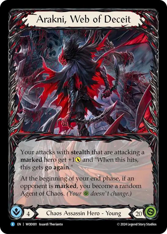 Arakni, Web of Deceit [WOD001] (The Hunted Arakni, Web of Deceit Blitz Deck)  Rainbow Foil | GnG Games