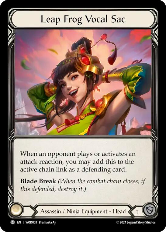 Leap Frog Vocal Sac [WOD003] (The Hunted Arakni, Web of Deceit Blitz Deck) | GnG Games