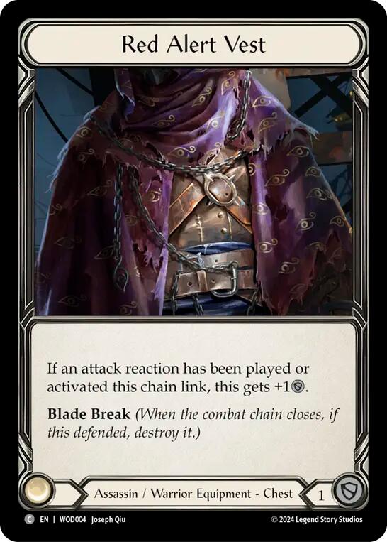 Red Alert Vest [WOD004] (The Hunted Arakni, Web of Deceit Blitz Deck) | GnG Games