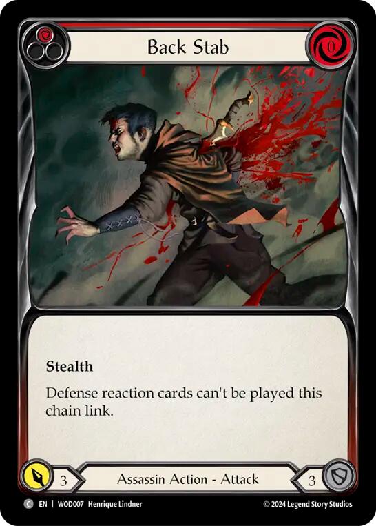 Back Stab (Red) [WOD007] (The Hunted Arakni, Web of Deceit Blitz Deck) | GnG Games