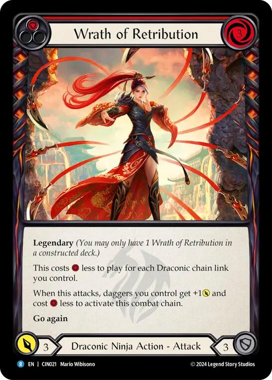 Wrath of Retribution (Red) [CIN021] (The Hunted Cindra Blitz Deck) | GnG Games