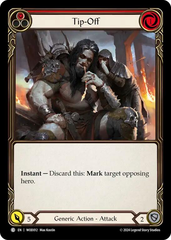 Tip-Off (Red) [WOD012] (The Hunted Arakni, Web of Deceit Blitz Deck) | GnG Games