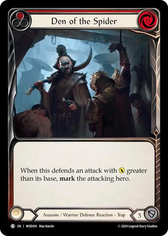 Den of the Spider (Red) [WOD016] (The Hunted Arakni, Web of Deceit Blitz Deck) | GnG Games