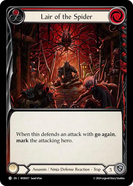 Lair of the Spider (Red) [WOD017] (The Hunted Arakni, Web of Deceit Blitz Deck) | GnG Games