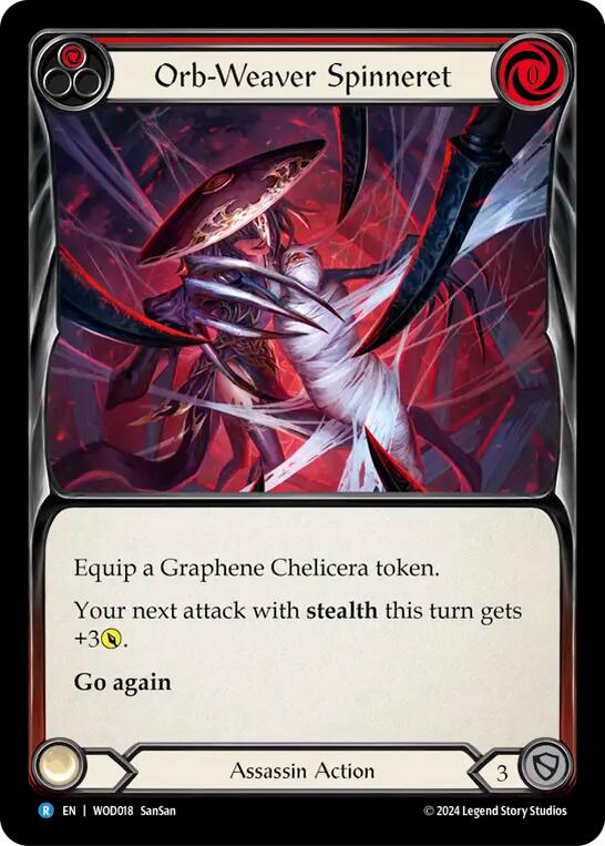Orb-Weaver Spinneret (Red) [WOD018] (The Hunted Arakni, Web of Deceit Blitz Deck) | GnG Games