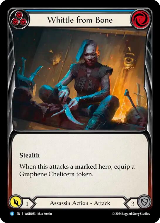 Whittle from Bone (Blue) [WOD023] (The Hunted Arakni, Web of Deceit Blitz Deck) | GnG Games