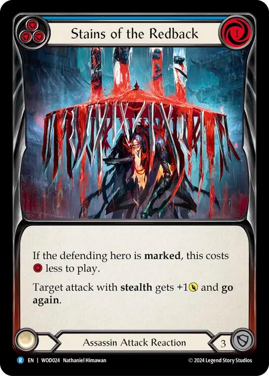 Stains of the Redback (Blue) [WOD024] (The Hunted Arakni, Web of Deceit Blitz Deck) | GnG Games