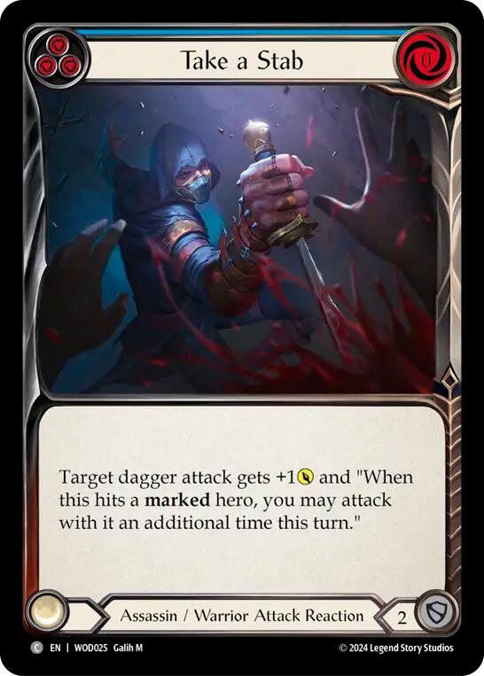 Take a Stab (Blue) [WOD025] (The Hunted Arakni, Web of Deceit Blitz Deck) | GnG Games