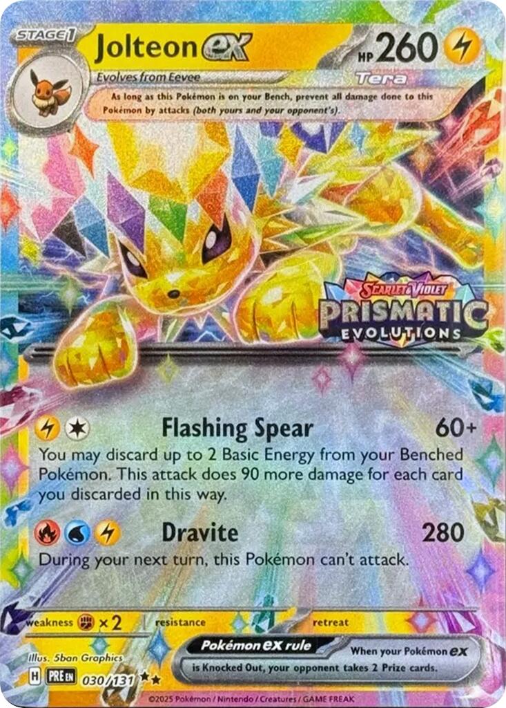 Jolteon ex (030/131) (Prismatic Evolutions Stamp) [Scarlet & Violet: Prismatic Evolutions] | GnG Games