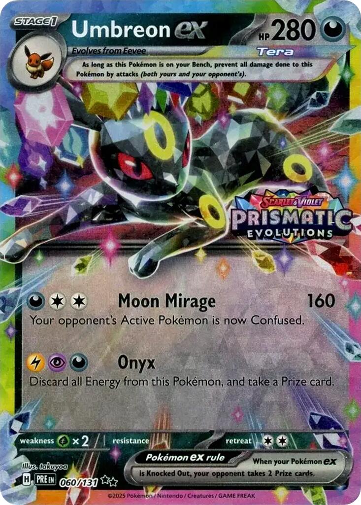 Umbreon ex (060/131) (Prismatic Evolutions Stamp) [Scarlet & Violet: Prismatic Evolutions] | GnG Games