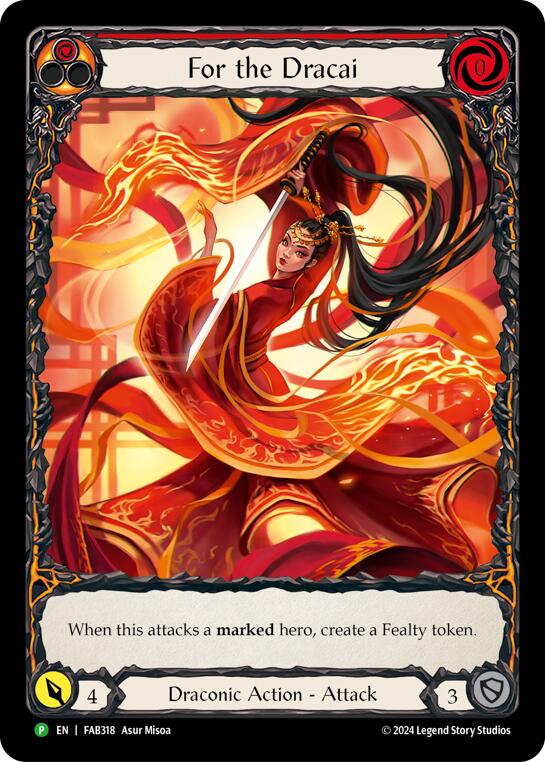 For the Dracai [FAB318] (Promo)  Rainbow Foil | GnG Games