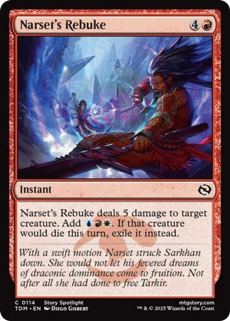 Narset's Rebuke [Tarkir: Dragonstorm] | GnG Games