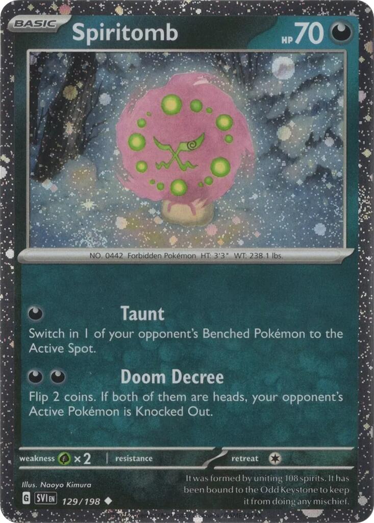 Spiritomb (129/198) (Cosmo Holo) [Scarlet & Violet: Black Star Promos] | GnG Games